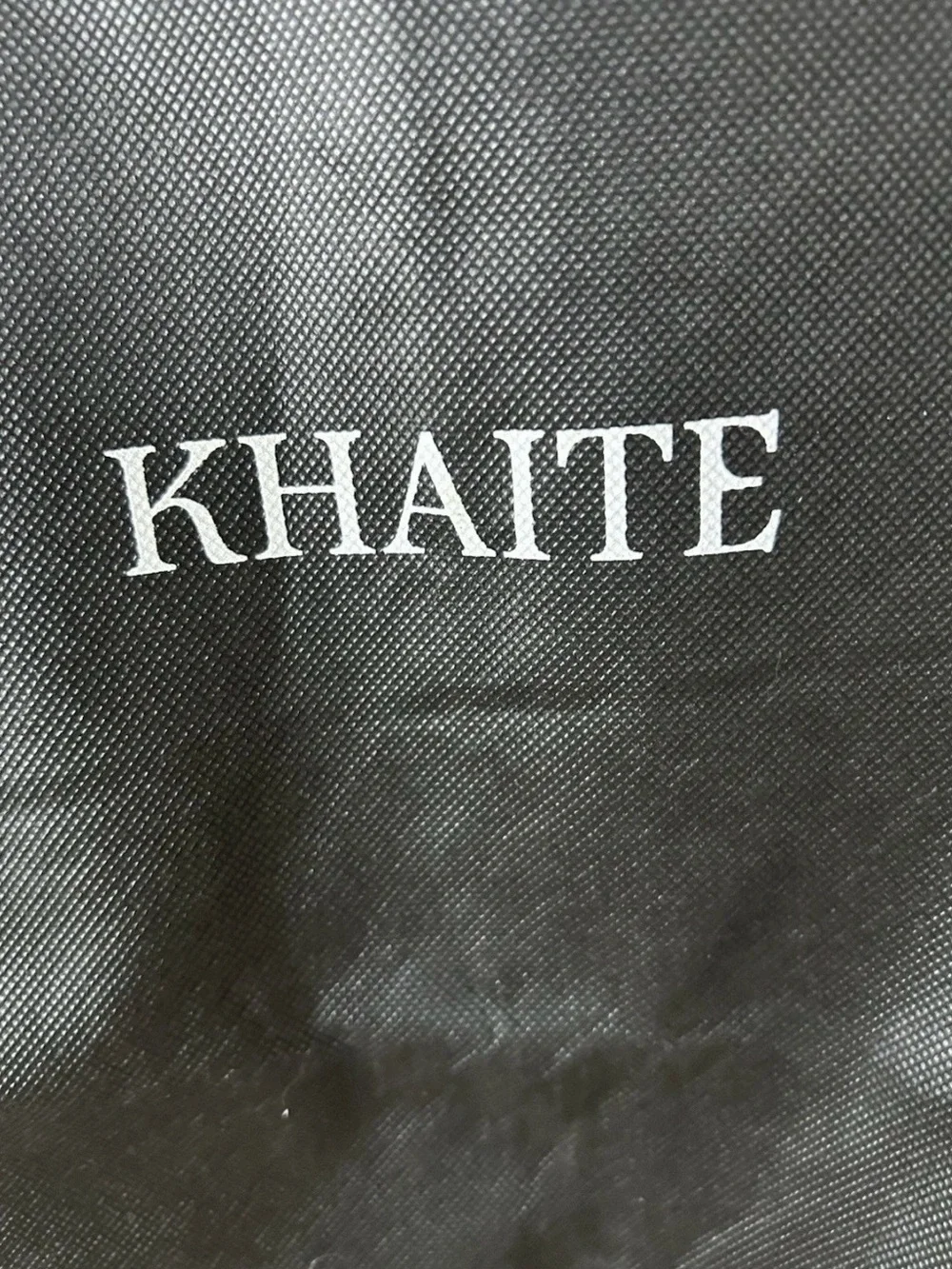 KHAITE Black Full Length Garment Bag 62” x 24” Zippered Hanging Storage Cover